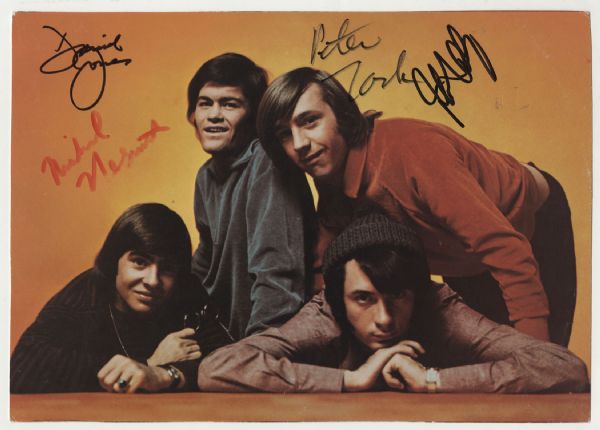 The Monkees Signed Cardboard Insert