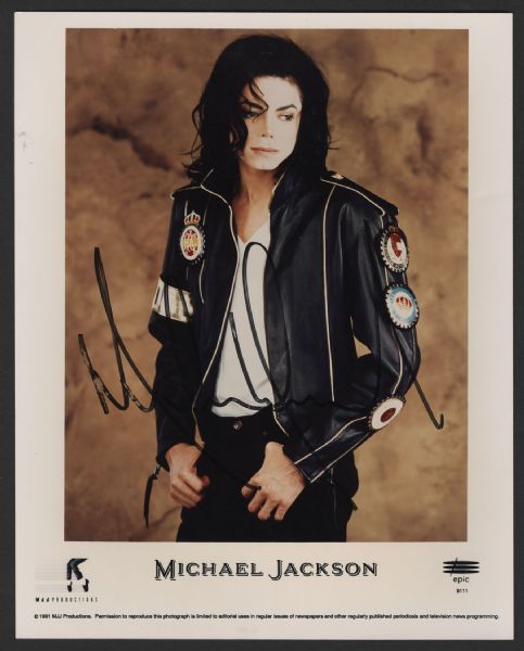 Michael Jackson Signed Photograph