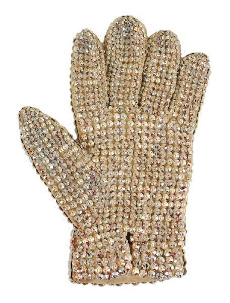 Lot Detail - Michael Jackson Stage Worn Billie Jean Left Hand Swarovski Crystal  Glove