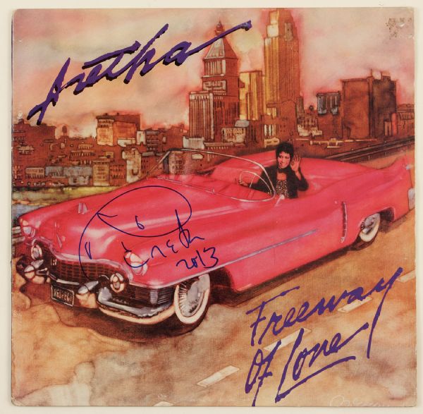 Aretha Franklin Signed "Freedom of Love" Album