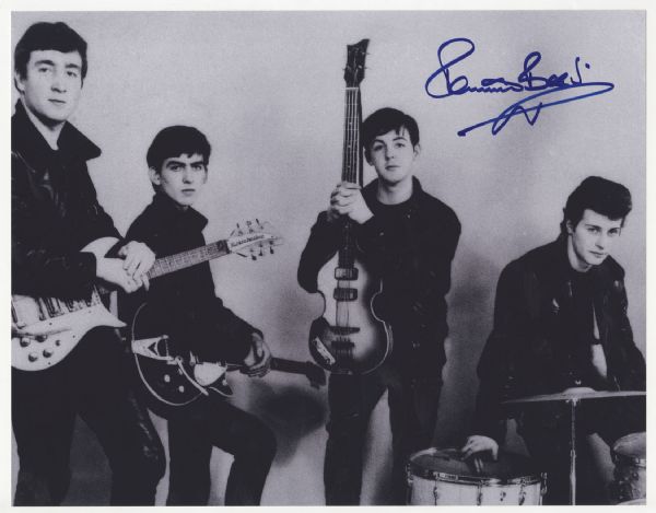 Pete Best Signed Beatles Photograph