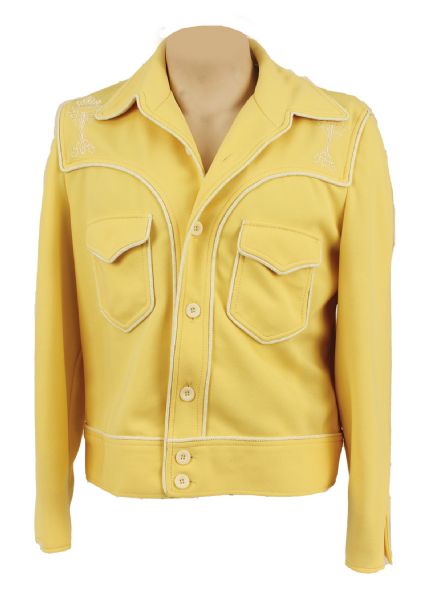 Elvis Presley Owned and Worn Yellow Jacket