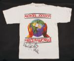 Michael Jackson Signed & Inscribed “Heal The World” T Shirt 