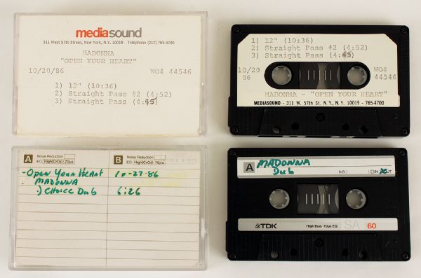 Madonna "Open Your Heart" Unreleased Cassettes