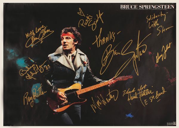 Bruce Springsteen & The E Street Band Signed Poster