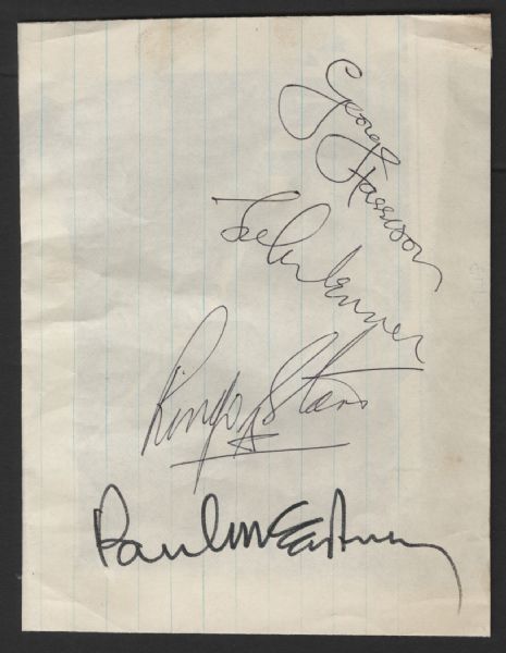 Beatles 1967 Magical Mystery Tour Signatures