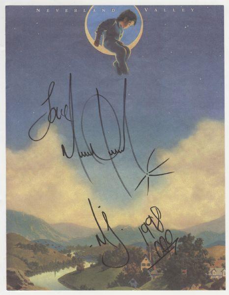 Michael Jackson Signed & Inscribed Neverland Stationery