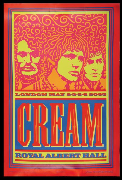 Cream Royal Albert Hall Original Concert  Poster