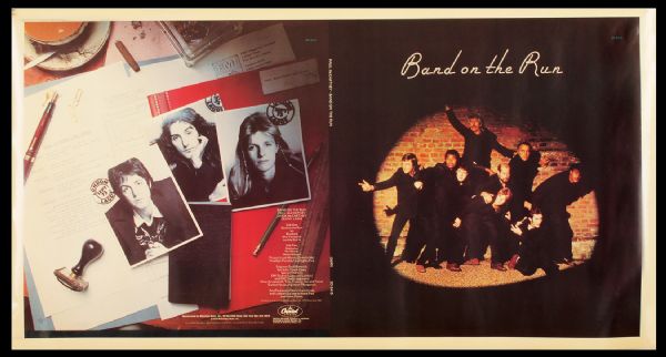 Paul McCartney & Wings "Band On The Run" Album Cover Slick
