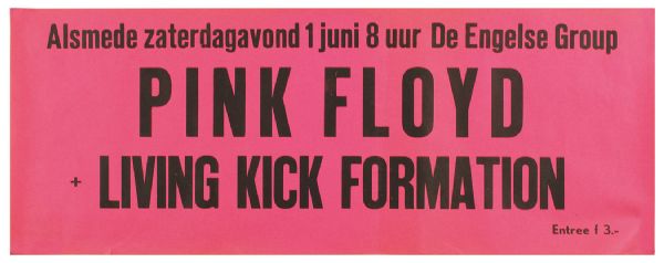 Pink Floyd Original Dutch Concert Poster