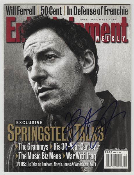 Bruce Springsteen Signed "Entertainment Weekly" Magazine