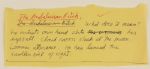 Jim Morrison Handwritten Poem
