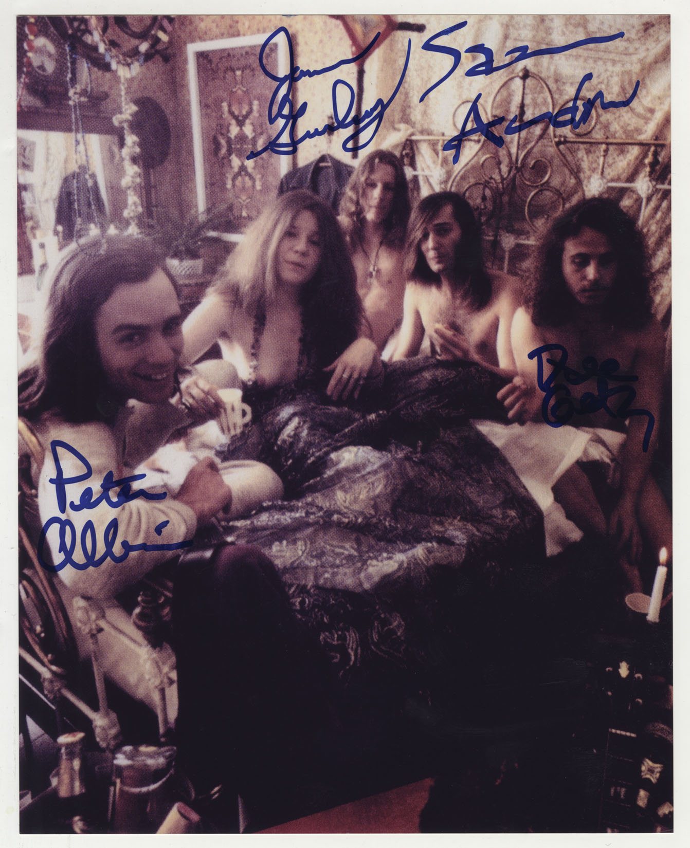 Big Brother and the Holding Company Signed Janis Joplin Photograph.