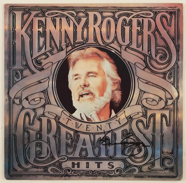 Kenny Rogers Signed "Twenty Greatest Hits" Album
