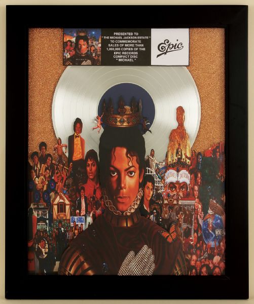 Michel Jackson "Michael" Original Epic Records Platinum Award Presented to The Michael Jackson Estate