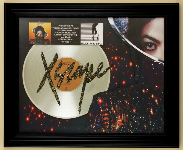 Michel Jackson "Xscape" Original MJJ Music  Platinum Award Presented to The Michael Jackson Estate