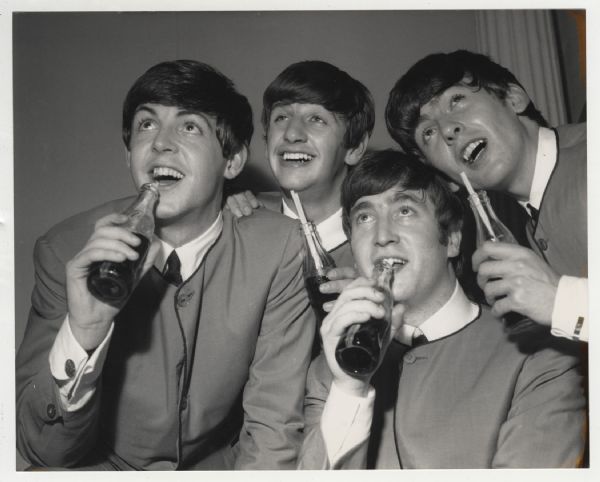 Beatles 1963 Iconic Collarless Jackets Original Wire Photograph
