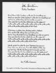 Handwritten John Lennon "John Sinclair" Lyrics