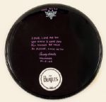 Beatles Andy White Signed and "Love Me Do" Inscribed Drum Head