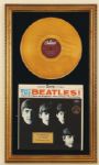 "Meet The Beatles" Original Gold Record Display