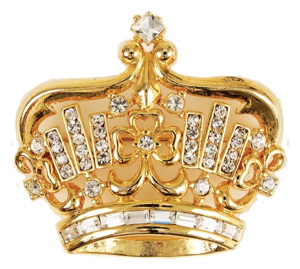Michael Jackson Owned and Worn Crown Pin