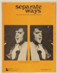Elvis Presley Original "Separate Ways" Sheet Music