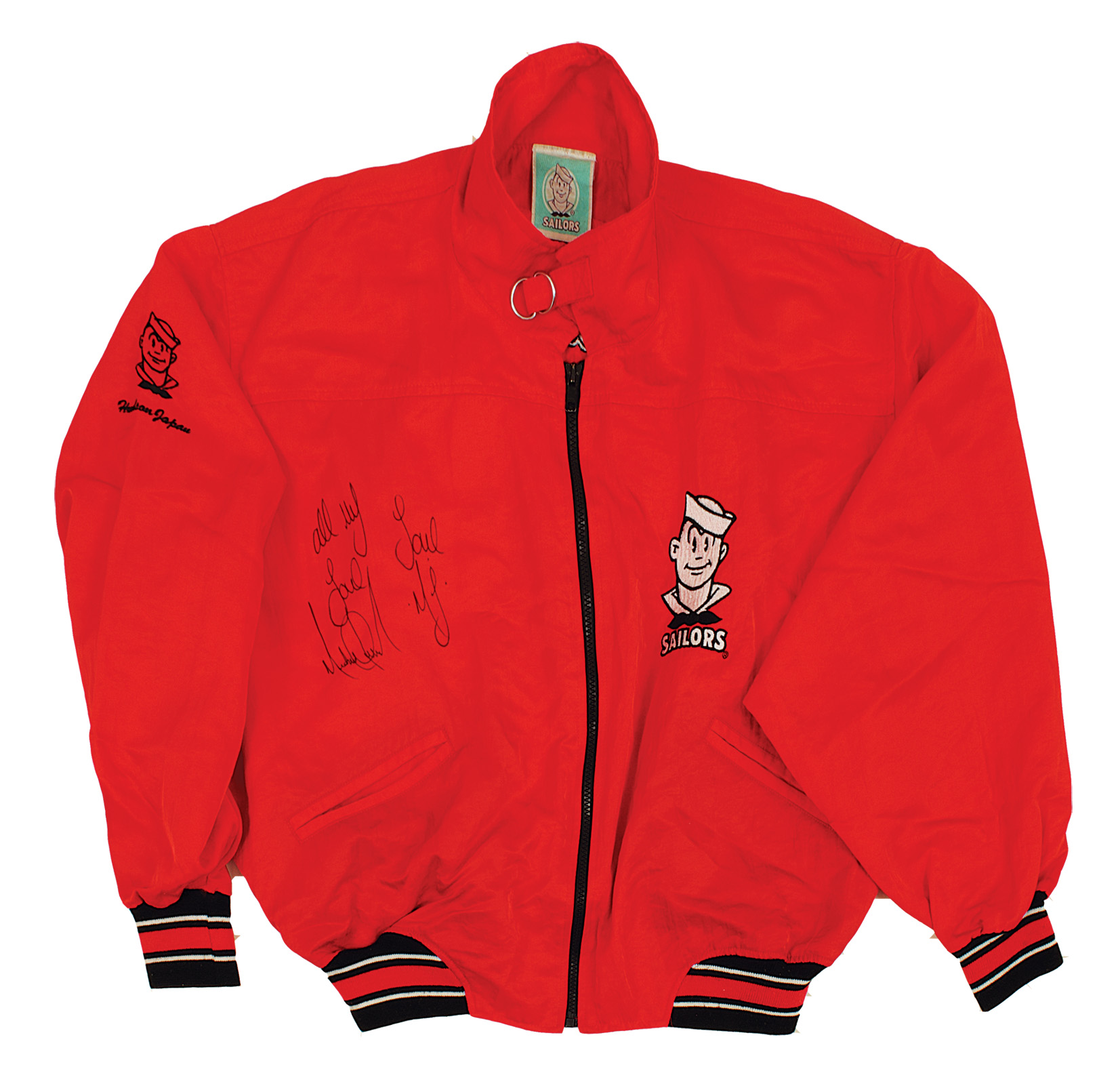 Lot Detail - Michael Jackson 1988 Bad World Tour Worn & Signed Red