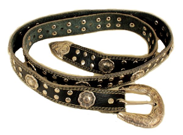 Michael Jackson "Bad" Era Worn Black Leather Belt