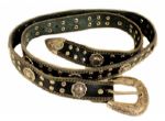 Michael Jackson "Bad" Era Worn Black Leather Belt