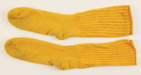 Michael Jackson Owned & Worn Yellow Socks