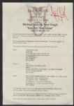 Michael Jackson Signed "You Are Not Alone" Press Release