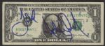 Michael Jackson Signed One Dollar Bill