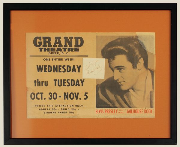 Elvis Presley Original "Jailhouse Rock" Vintage Broadside