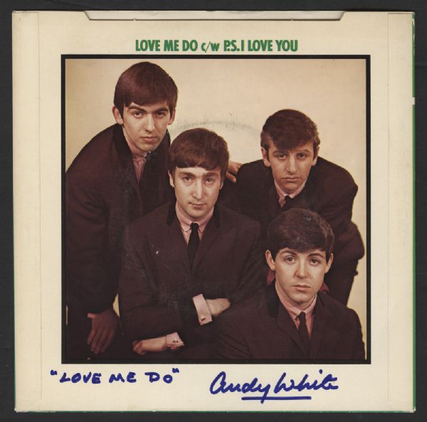 Beatles Andy White Signed "Love Me Do" 45 Record