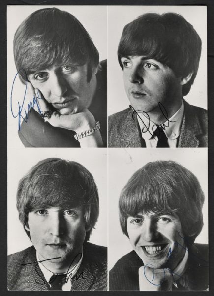 Beatles Original Fan Club Picture Card