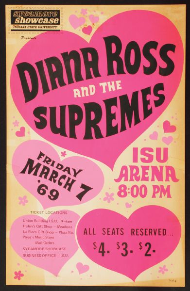 Diana Ross and The Supremes Original Concert Poster
