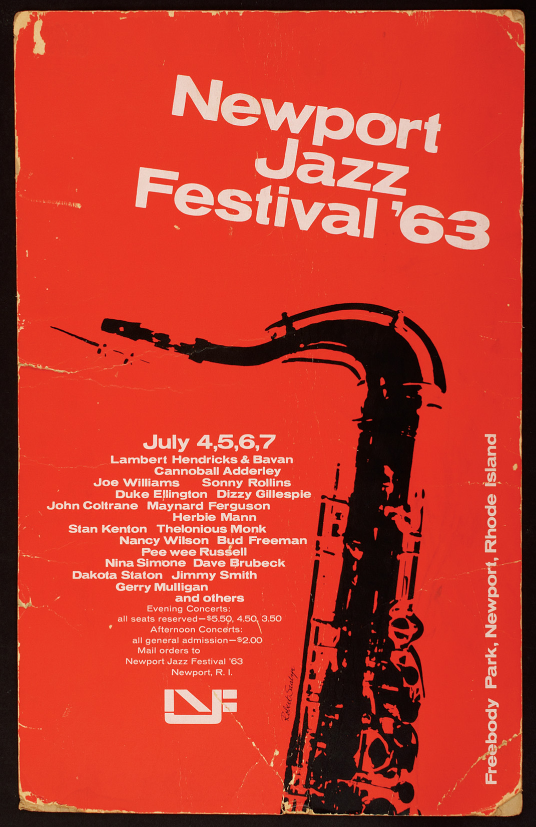 Lot Detail - Newport Jazz Festival '63 Original Concert Poster