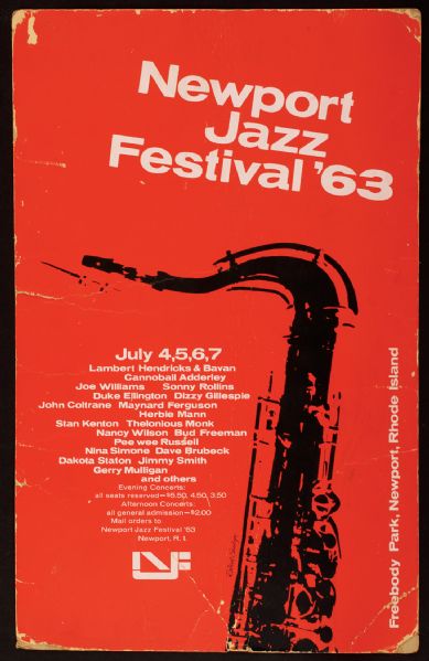 Newport Jazz Festival 63 Original Concert Poster