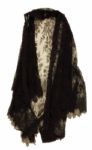 Stevie Nicks Owned & Worn Black Lace Shawl
