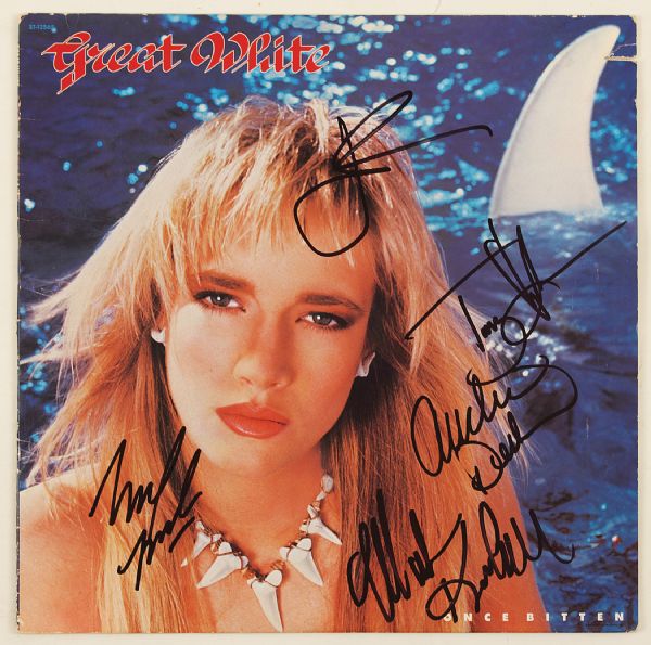 Great White Signed "Once Bitten" Album