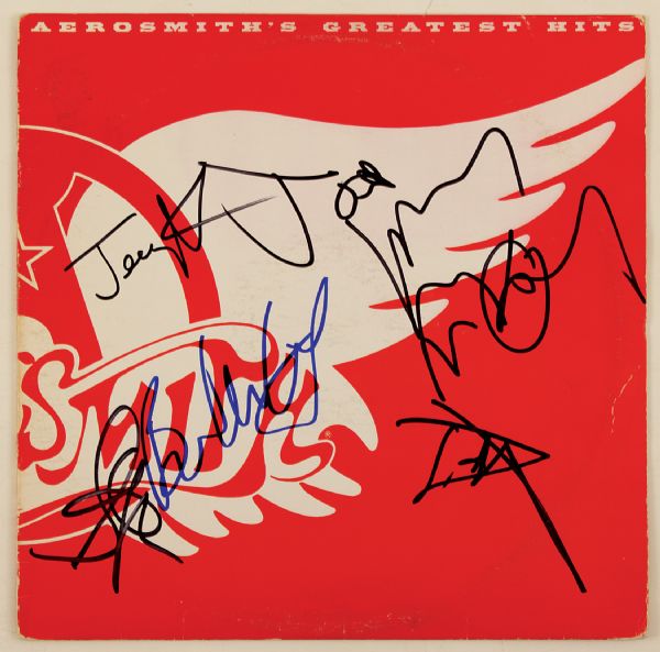 Aerosmith Signed "Greatest Hits" Album