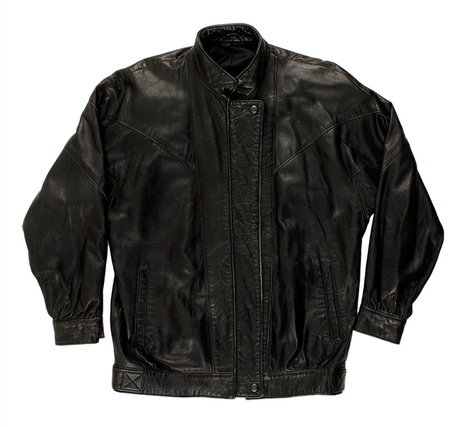 Lot Detail - Michael Jackson Owned & Worn Black Leather Jacket