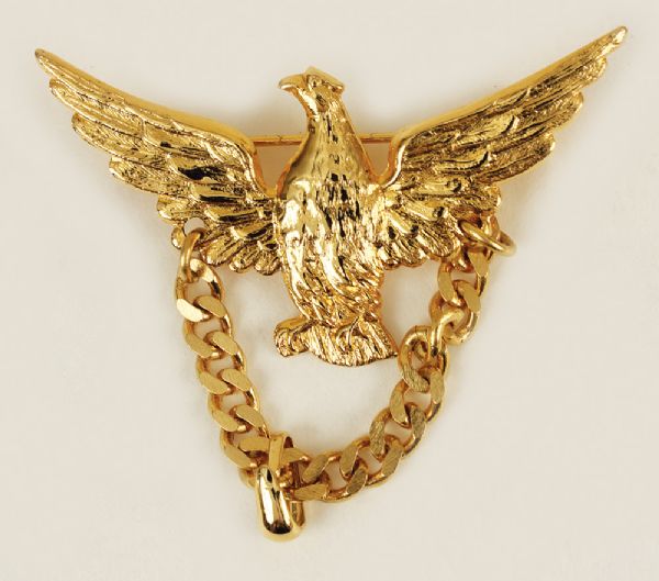 Michael Jackson Owned and Worn Gold Eagle Pin