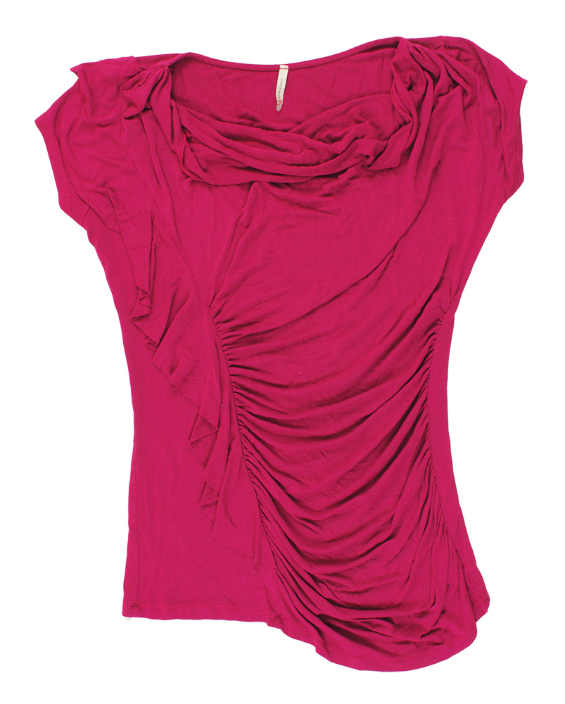 Lot Detail - Christina Aguilera Owned Magenta Top by Olivia Moon