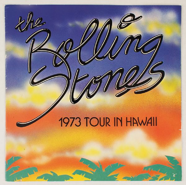 Rolling Stones Original 1973 Tour In Hawaii Concert Program