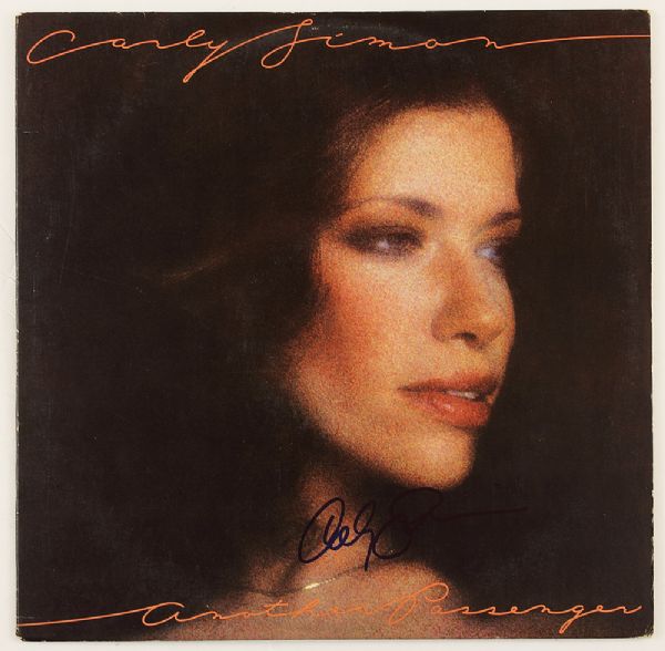 Carly Simon Signed "Another Passenger" Album