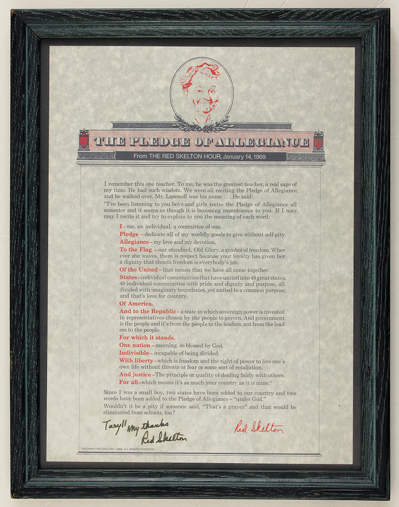 Red Skelton Pledge Of Allegiance