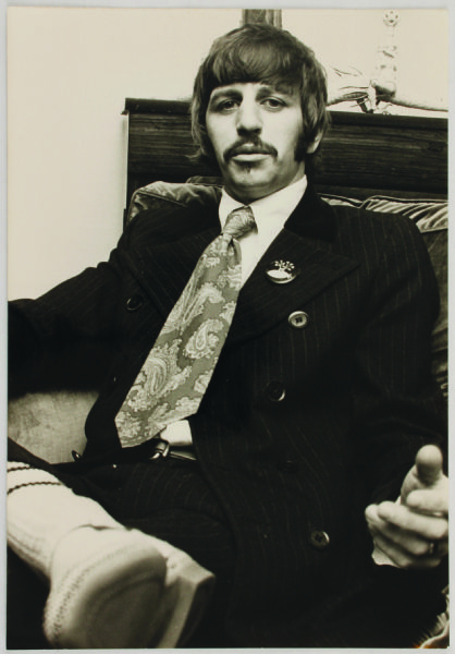 Beatles Ringo Starr Original "Sgt. Pepper" Wire Photograph