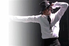 Michael Jackson Owned & Worn White Button Down Long Sleeved Shirt