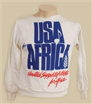 Michael Jackson Owned & Worn "USA For Africa" Sweatshirt